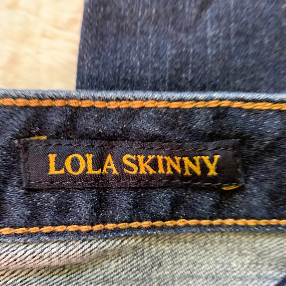 Lucky Brand Lola Skinny Jeans Dark Wash Sz 12/31 - Picture 4 of 13